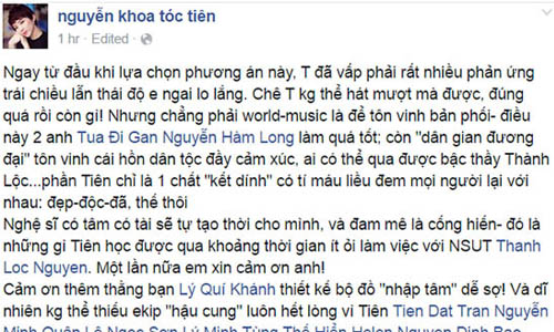 Tóc Tiên phản pháo khi bị chê phá nát "Dạ cổ Hoài Lang"