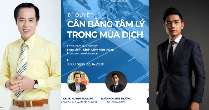 GIÁO SƯ TÂM LÝ HUỲNH VĂN SƠN CÙNG ÉN VÀNG: MC NHẬT TRƯỜNG SONG KIẾM ĐỒNG HÀNH CÙNG HỌC SINH SINH VIÊN CHIẾN THẮNG MÙA DỊCH